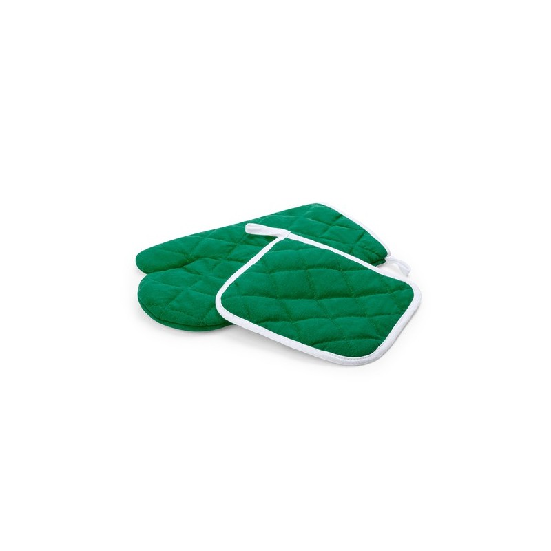 Set de Cuisine Pratique Éco-responsable Leston Matières : coton Couleurs : fuchsia personnalisable avec votre logo
