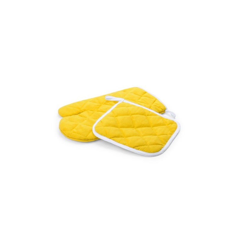 Set de Cuisine Pratique Éco-responsable Leston Matières : coton Couleurs : fuchsia livraison express 24h 48h