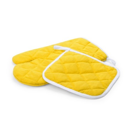 Set de Cuisine Pratique Éco-responsable Leston Matières : coton Couleurs : fuchsia livraison express 24h 48h