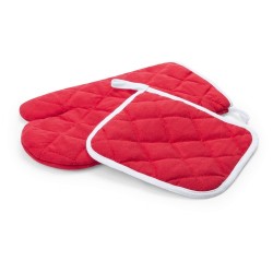 Set de Cuisine Pratique Éco-responsable Leston Matières : coton Couleurs : fuchsia cadeau entreprise pas cher