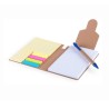 Bloc Notes Éco-responsable Personnalisé - Cravis Papeterie Économique Matières : carton recyclé Couleurs : jaune impression haut