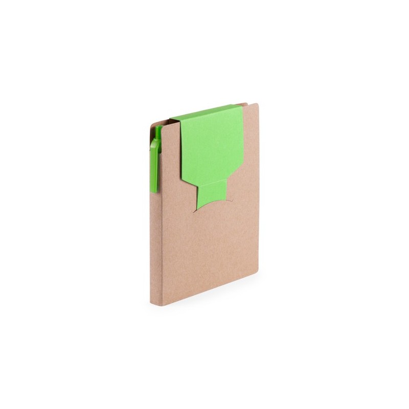 Bloc Notes Éco-responsable Personnalisé - Cravis Papeterie Économique Matières : carton recyclé Couleurs : jaune objet publicita