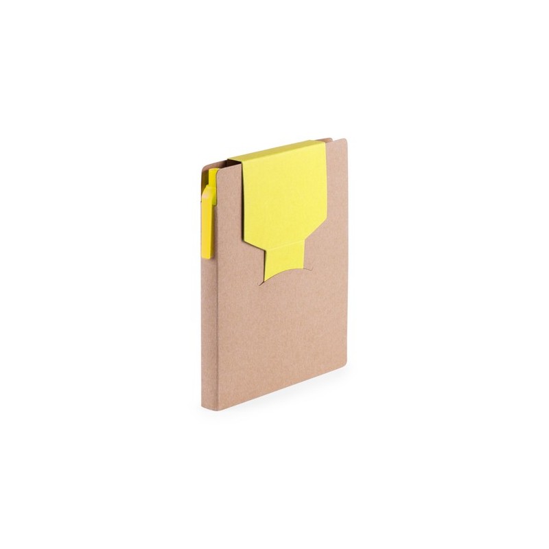 Bloc Notes Éco-responsable Personnalisé - Cravis Papeterie Économique Matières : carton recyclé Couleurs : noir marquage couleur