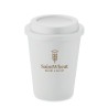 Gobelet double paroi personnalisable de 300 ml - SORA Matières : polypropylène (PP) Couleurs : blanc impression logo haute quali