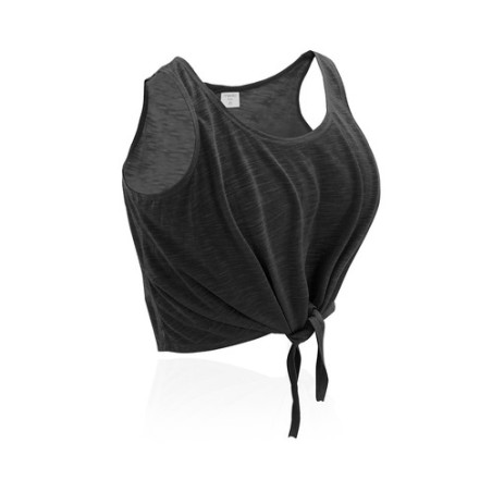 T-Shirt Femme Personnalisable Confortable Slem Matières : polyester Taille textile : M Couleurs : orange fluo cadeau client orig
