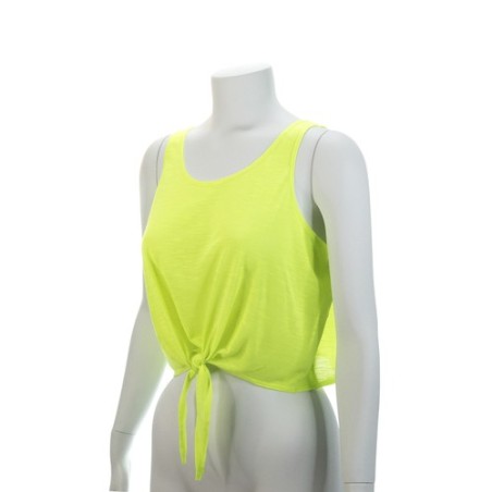 T-Shirt Femme Personnalisable Confortable Slem Matières : polyester Taille textile : M Couleurs : orange fluo personnalisable av