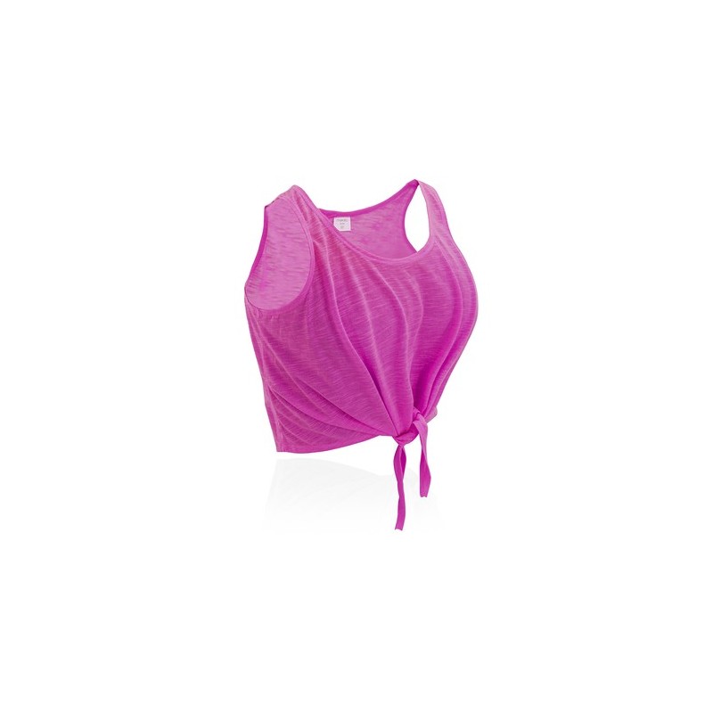 T-Shirt Femme Personnalisable Confortable Slem Matières : polyester Taille textile : M Couleurs : orange fluo goodies entreprise