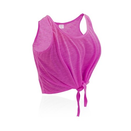 T-Shirt Femme Personnalisable Confortable Slem Matières : polyester Taille textile : M Couleurs : orange fluo goodies entreprise