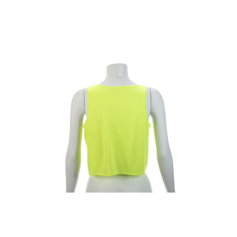 T-Shirt Femme Personnalisable Confortable Slem Matières : polyester Taille textile : L Couleurs : fuchsia fluo marquage couleur 