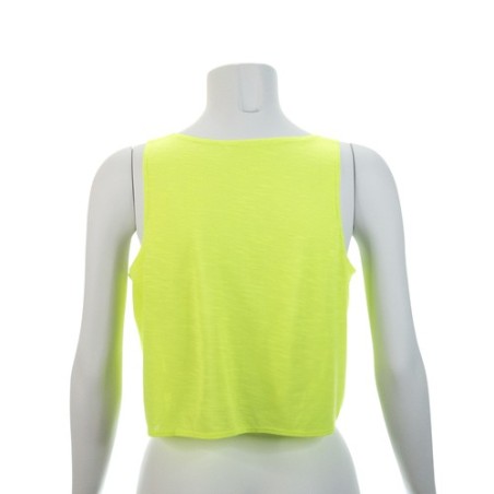 T-Shirt Femme Personnalisable Confortable Slem Matières : polyester Taille textile : L Couleurs : fuchsia fluo marquage couleur 