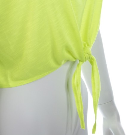 T-Shirt Femme Personnalisable Confortable Slem Matières : polyester Taille textile : L Couleurs : fuchsia fluo cadeau collaborat
