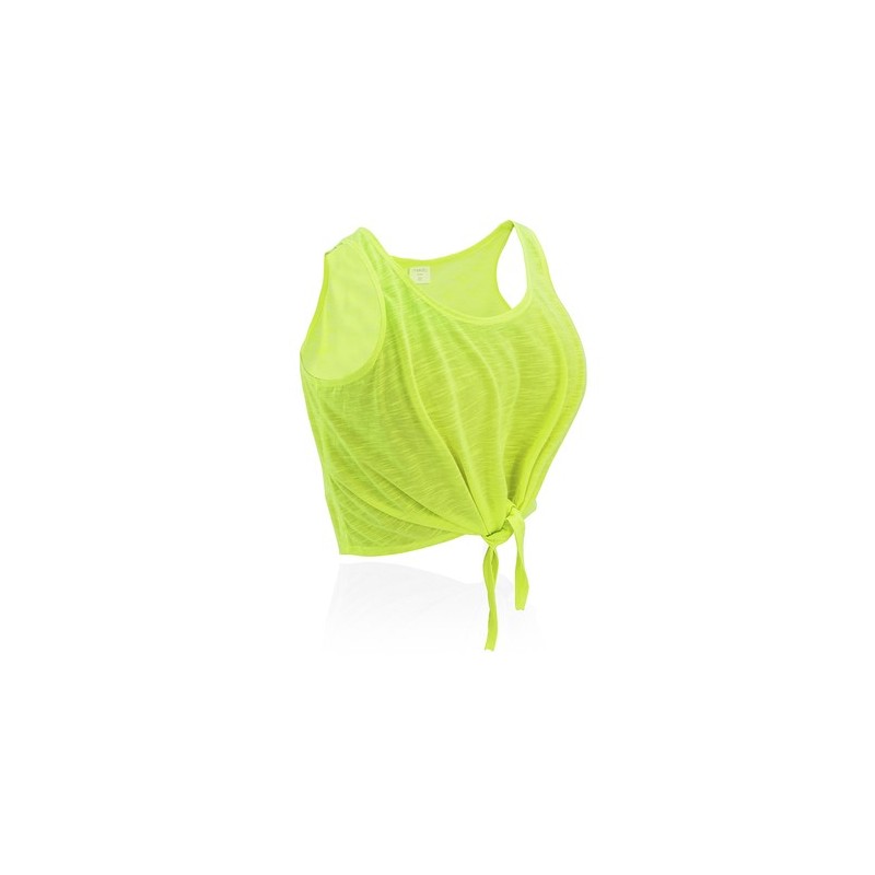 T-Shirt Femme Personnalisable Confortable Slem Matières : polyester Taille textile : L Couleurs : fuchsia fluo goodies publicita