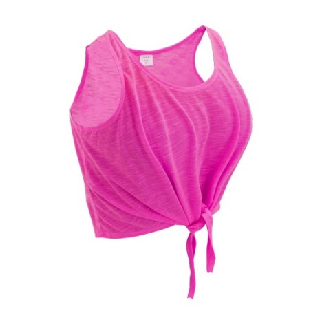 T-Shirt Femme Personnalisable Confortable Slem Matières : polyester Taille textile : L Couleurs : fuchsia fluo goodies entrepris