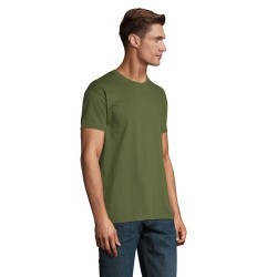 T-Shirt Homme 190g Publicitaire IMPERIAL Matières : coton Taille textile : L Couleurs : kaki foncé marquage couleur éclatante