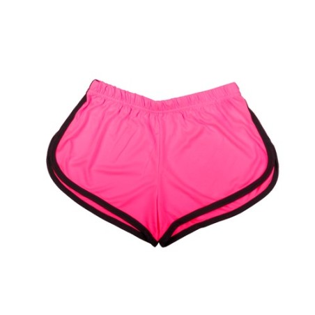 Short Sport Personnalisé Textile Bizax Matières : polyester Taille textile : S Couleurs : jaune fluo goodies publicitaire durabl