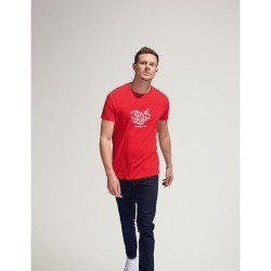 T-Shirt Homme 190g Publicitaire IMPERIAL Matières : coton Taille textile : S Couleurs : bleu denim cadeau collaborateur premium