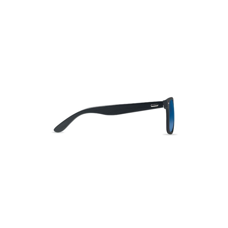 Lunettes de soleil en bambou personnalisées RHODOS Matières : bambou Couleurs : bleu objet promotionnel éco-responsable