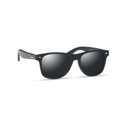 Lunettes de soleil en bambou personnalisées RHODOS Matières : bambou Couleurs : noir cadeau entreprise pas cher