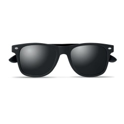 Lunettes de soleil en bambou personnalisées RHODOS Matières : bambou Couleurs : noir impression haute définition