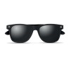Lunettes de soleil en bambou personnalisées RHODOS Matières : bambou Couleurs : noir impression haute définition
