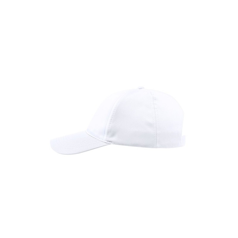 Casquette publicitaire et personnalisée Sodel Matières : polyester Couleurs : blanc objet promotionnel éco-responsable