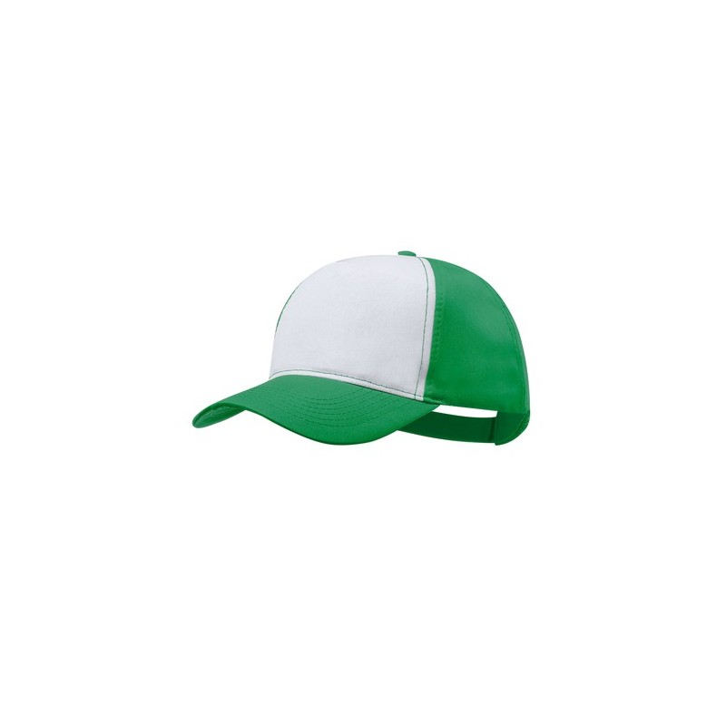 Casquette publicitaire et personnalisée Sodel Matières : polyester Couleurs : blanc objet promo petit budget