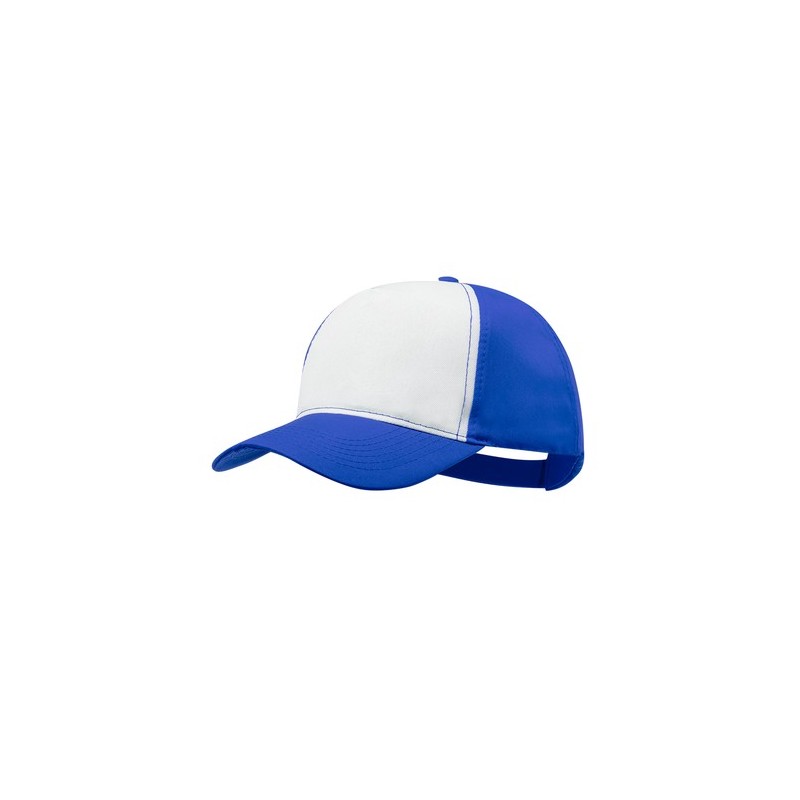 Casquette publicitaire et personnalisée Sodel Matières : polyester Couleurs : bleu personnalisation rapide en France