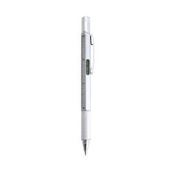 Stylo multifonction personnalisable, pratique - Sauris Couleurs : argenté