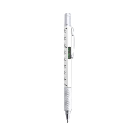 Stylo multifonction personnalisable, pratique - Sauris Couleurs : argenté accessoire événementiel unique