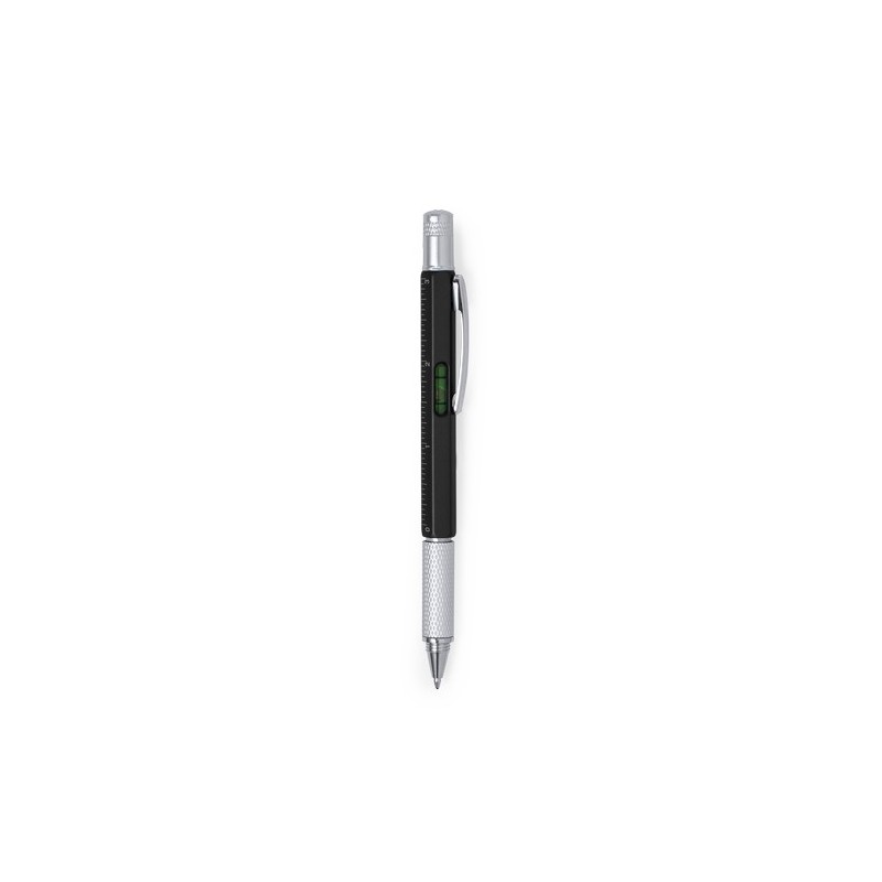 Stylo multifonction personnalisable, pratique - Sauris Couleurs : argenté objet promo petit budget