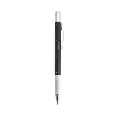 Stylo multifonction personnalisable, pratique - Sauris Couleurs : blanc objet publicitaire robuste