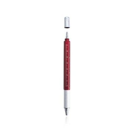 Stylo multifonction personnalisable, pratique - Sauris Couleurs : blanc goodies publicitaire durable