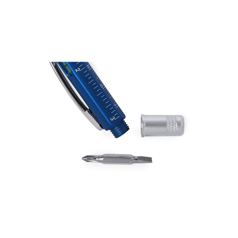Stylo multifonction personnalisable, pratique - Sauris Couleurs : blanc personnalisation sur mesure