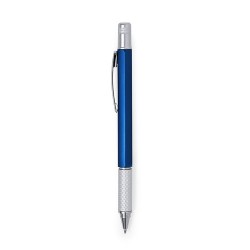 Stylo multifonction personnalisable, pratique - Sauris Couleurs : blanc impression haute définition