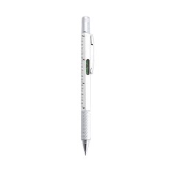 Stylo multifonction personnalisable, pratique - Sauris Couleurs : rouge marquage laser ultra précis