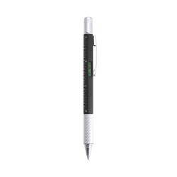 Stylo multifonction personnalisable, pratique - Sauris Couleurs : rouge impression logo haute qualité