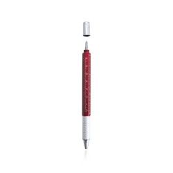 Stylo multifonction personnalisable, pratique - Sauris Couleurs : rouge personnalisable avec votre logo