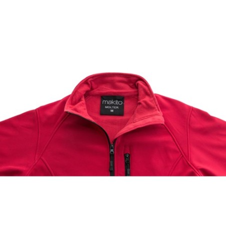 Veste Imperméable et Respirante Personnalisée - Molter Matières : élasthanne Taille textile : XXL Couleurs : rouge cadeau collab