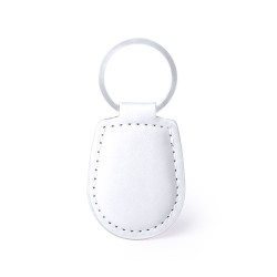 Porte-Clés Personnalisé Éco-responsable Pelcu Matières : PU Couleurs : blanc