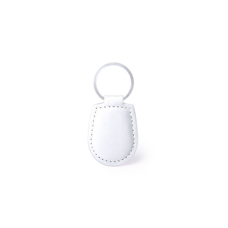 Porte-Clés Personnalisé Éco-responsable Pelcu Matières : PU Couleurs : blanc