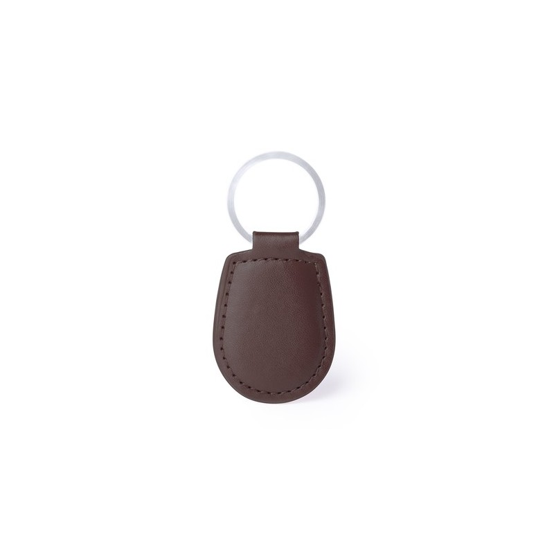Porte-Clés Personnalisé Éco-responsable Pelcu Matières : PU Couleurs : marron impression haute définition