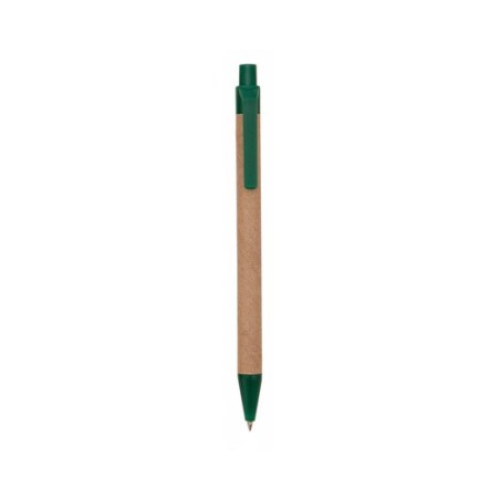 Stylo Écoresponsable Personnalisé et Stylé Tori Matières : carton recyclé Couleurs : bleu marquage laser ultra précis