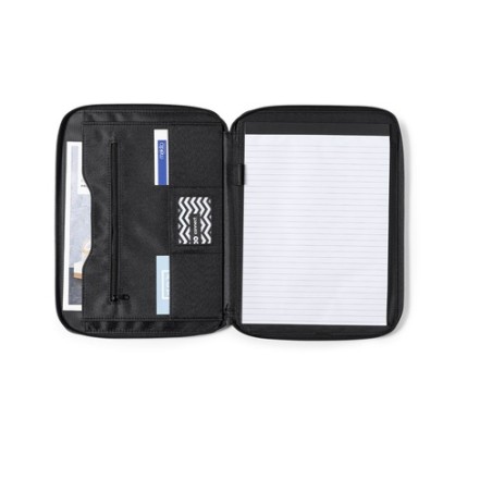 Porte-Documents Personnalisé Éco-responsable pour Entreprises - Index Matières : microfibre Couleurs : noir cadeau entreprise pa