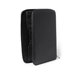 Porte-Documents Personnalisé Éco-responsable pour Entreprises - Index Matières : microfibre Couleurs : noir marquage laser ultra