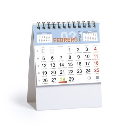 Calendrier Bureau Personnalisé Éco-responsable - Feber Matières : carton cadeau entreprise pas cher