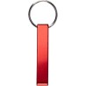 Porte-clés décapsuleur  en aluminium recyclé personnalisé - Anneliese Matières : métal Couleurs : rouge personnalisable avec vot