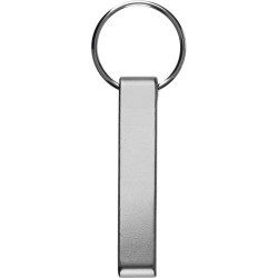 Porte-clés décapsuleur  en aluminium recyclé personnalisé - Anneliese Matières : métal Couleurs : argenté cadeau entreprise pas 