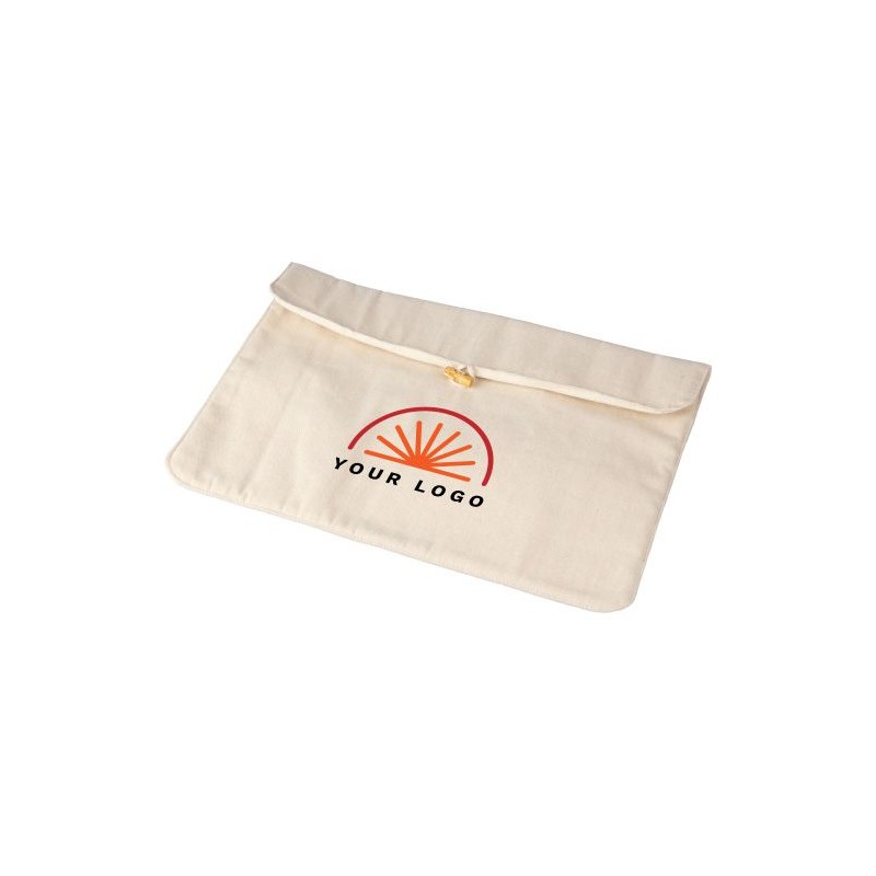 Pochette en coton  220 gr/m² pour ordinateur portable 15'' - Dirk Matières : coton Couleurs : noir livraison express 24h 48h