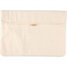 Pochette en coton  220 gr/m² pour ordinateur portable 15'' - Dirk Matières : coton Couleurs : kaki personnalisable avec votre lo