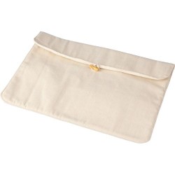 Pochette en coton  220 gr/m² pour ordinateur portable 15'' - Dirk Matières : coton Couleurs : kaki marquage laser ultra précis